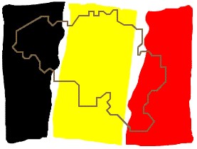 Drapeau carte Belgique